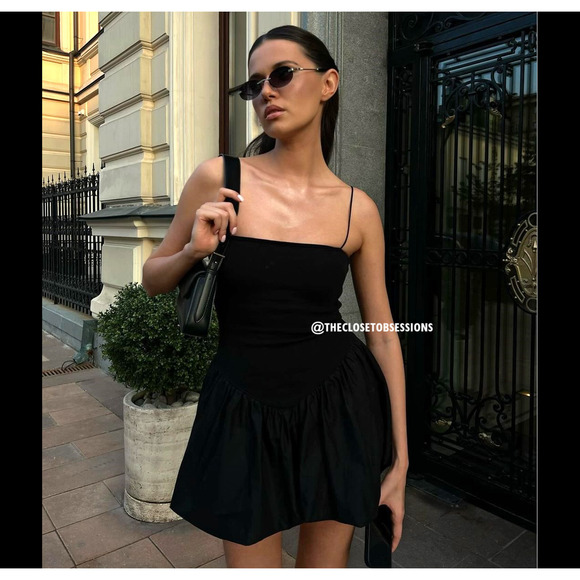 ZARA BLOGGER FAVE!!! Fitted Mini Dress NWT - Picture 9 of 16